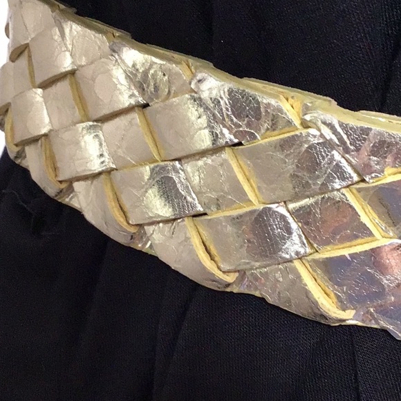 MMK braided gold leather belt M - Picture 4 of 8